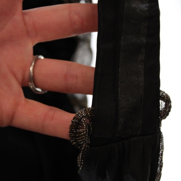 Hutch, Metallic Tiered Gown, Size 0 - Picture 4 of 14